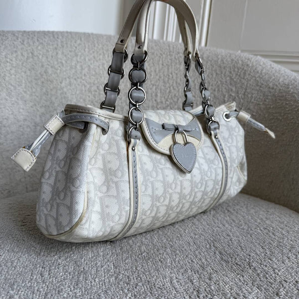 Dior Romantique Trotter White Shoulder Bag