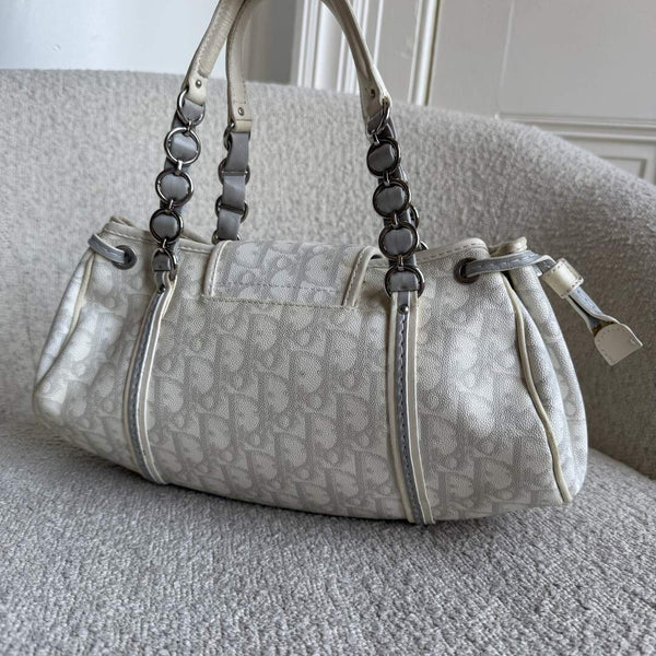 Dior Romantique Trotter White Shoulder Bag