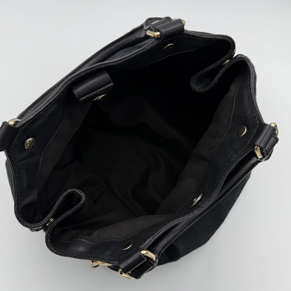 Gucci GG Canvas Sukey Black Tote Bag