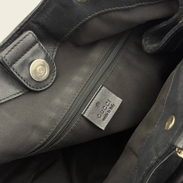 Gucci GG Canvas Sukey Black Tote Bag