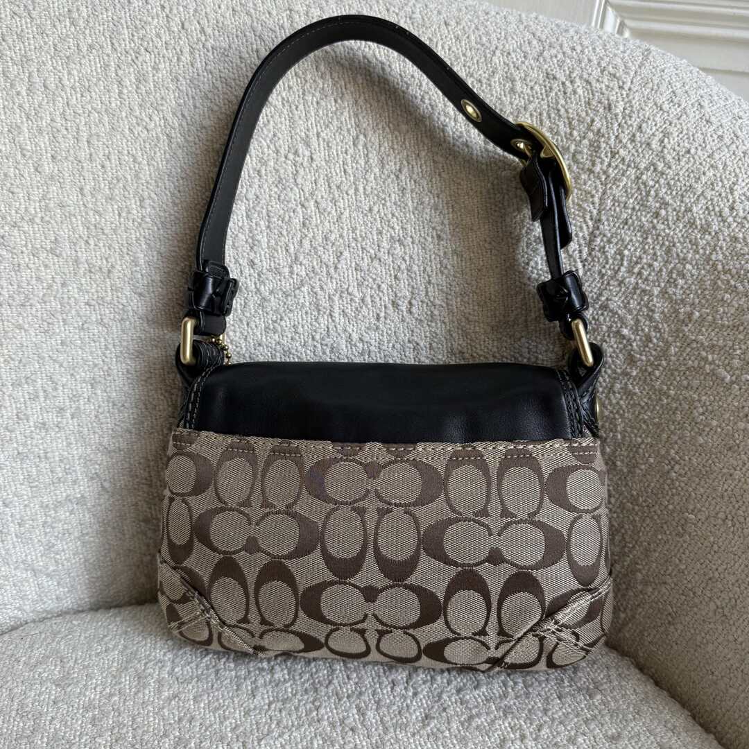 Coach 1941 Signature Black Shoulder Bag