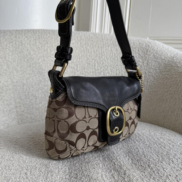 Coach 1941 Signature Black Shoulder Bag