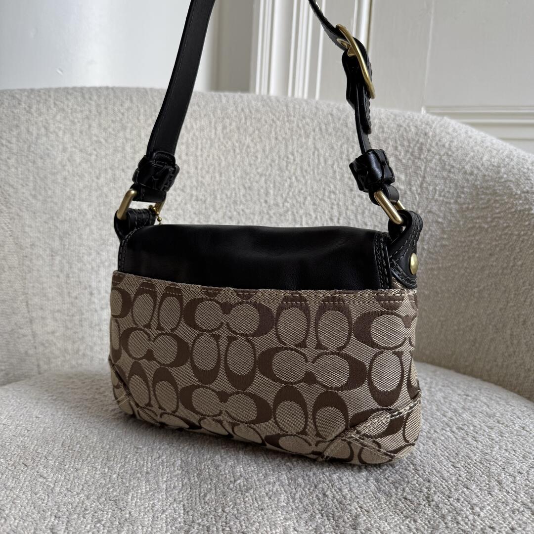 Coach 1941 Signature Black Shoulder Bag