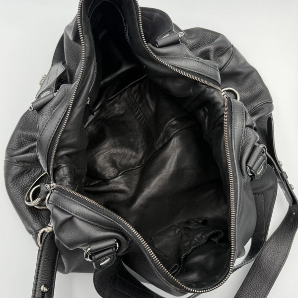 Gucci Horsebit Icon Bit Black Leather Shoulder Bag