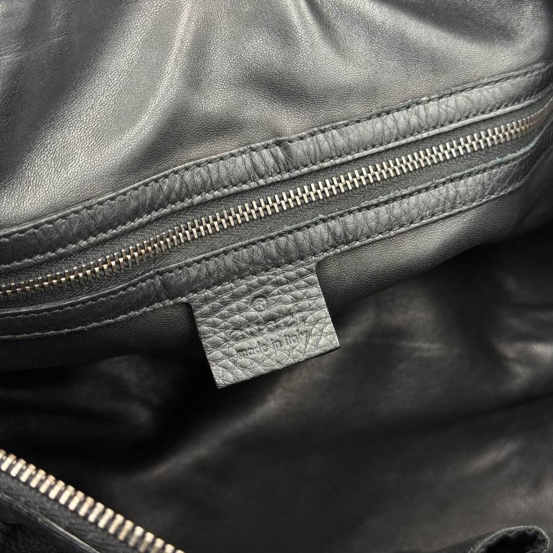 Gucci Horsebit Icon Bit Black Leather Shoulder Bag