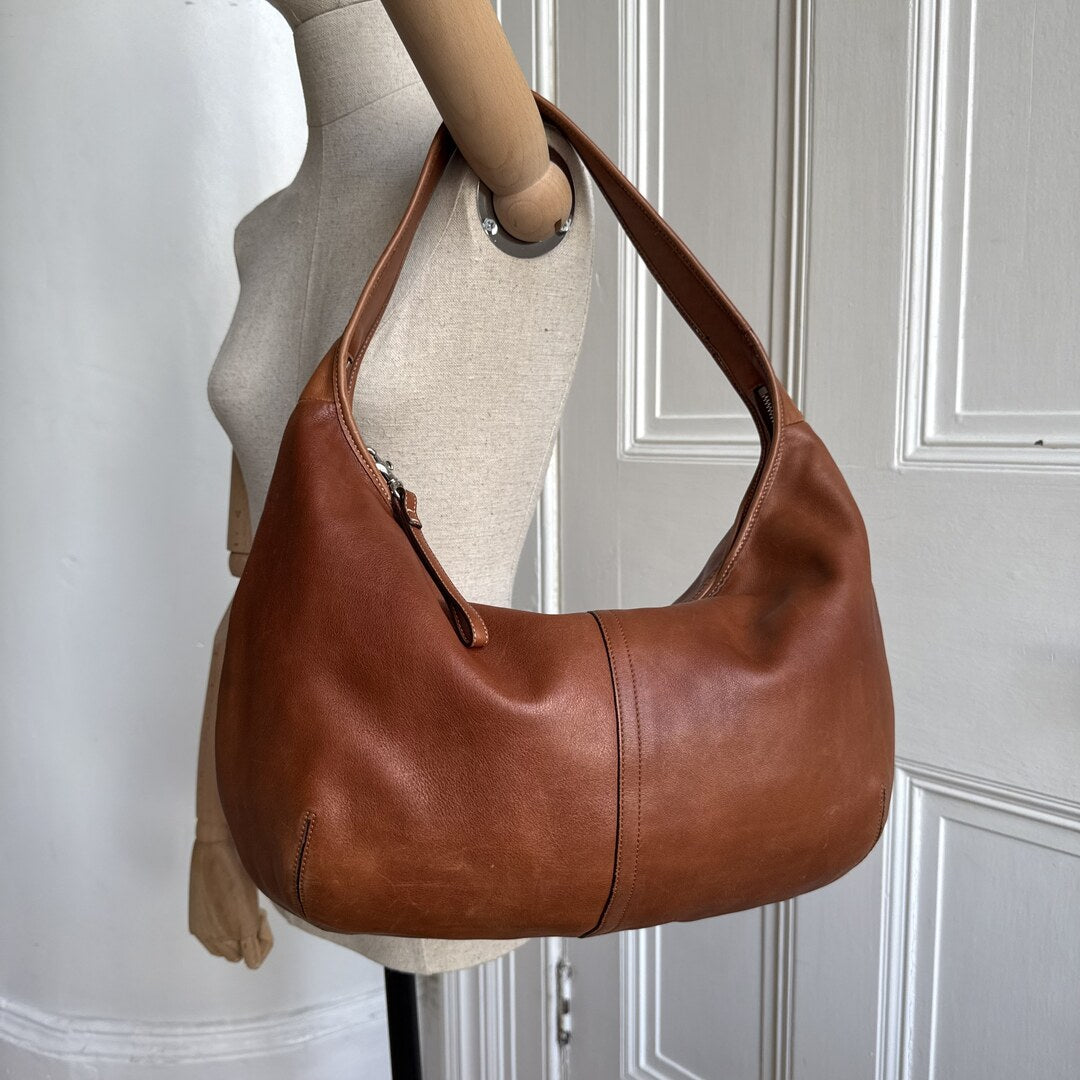 Coach Ergo Hobo Leather Brown Large Shoulder Bag