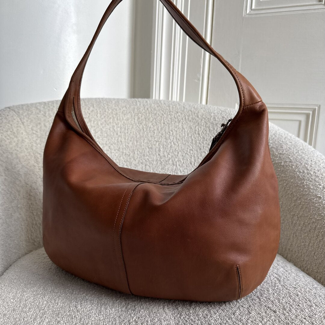 Coach Ergo Hobo Leather Brown Large Shoulder Bag
