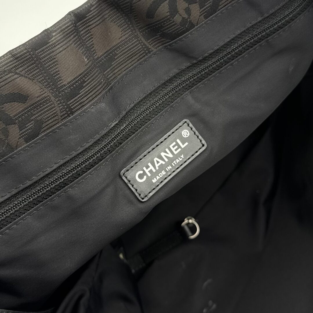 2005 Chanel CC Travel Line Dark Brown Tote Bag