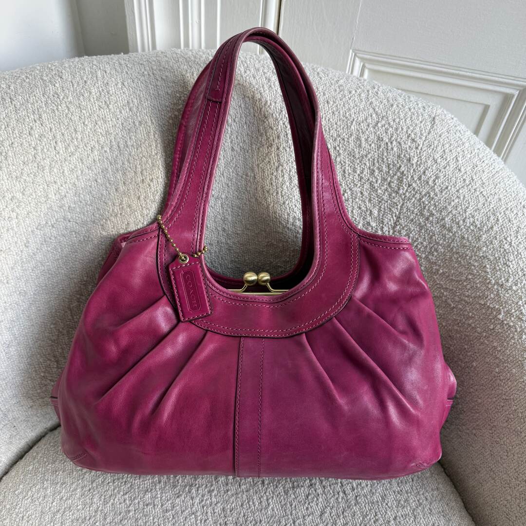 Coach Ergo Leather Pink Tote Bag