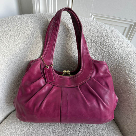 Coach Ergo Leather Pink Tote Bag