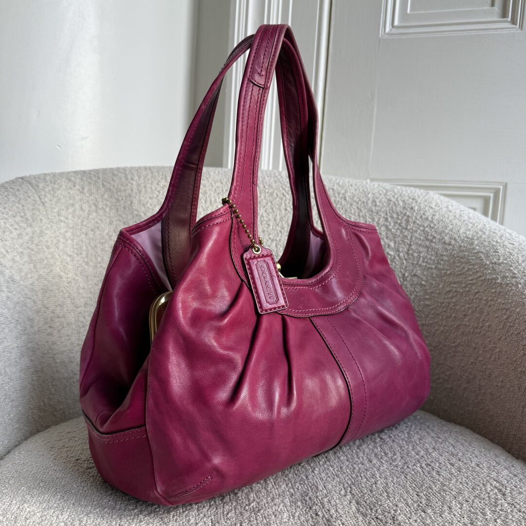Coach Ergo Leather Pink Tote Bag