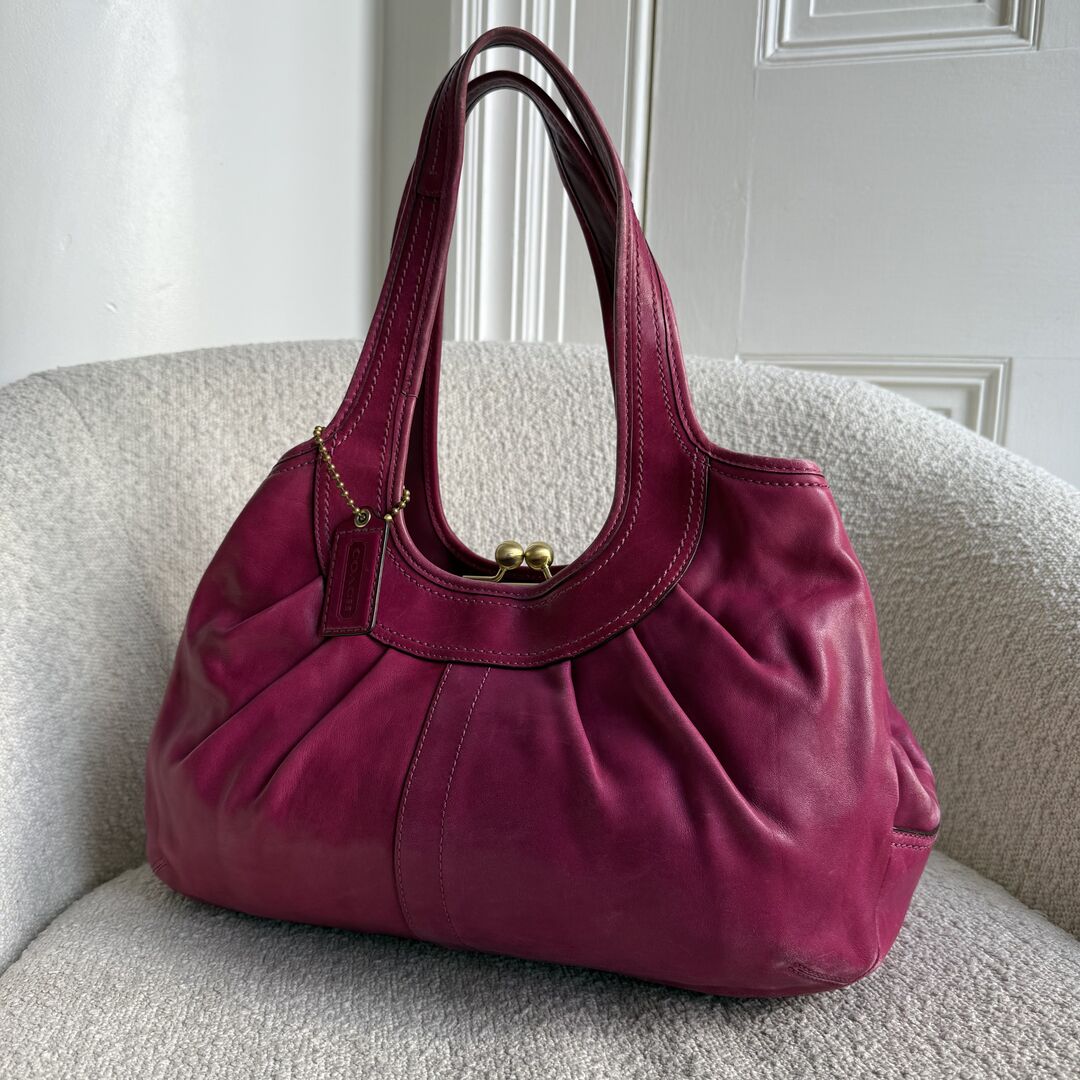 Coach Ergo Leather Pink Tote Bag