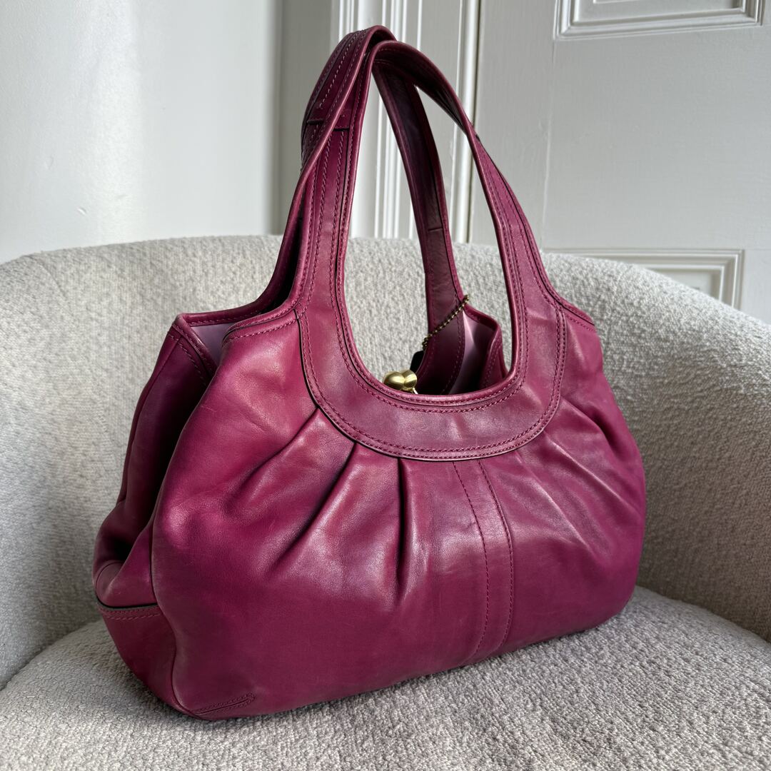 Coach Ergo Leather Pink Tote Bag