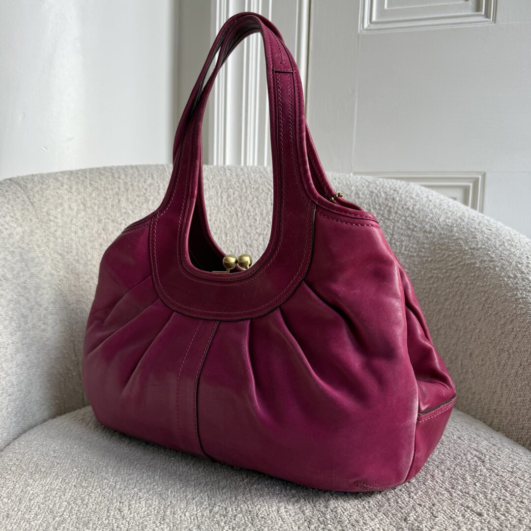 Coach Ergo Leather Pink Tote Bag