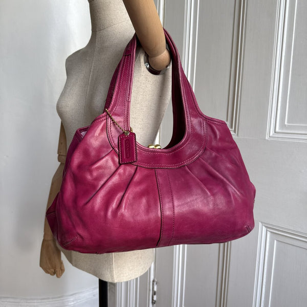 Coach Ergo Leather Pink Tote Bag