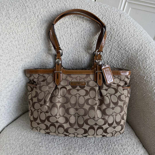 Coach Signature Brown Tote Bag