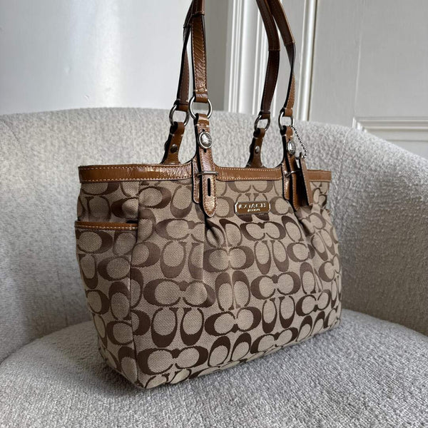 Coach Signature Brown Tote Bag