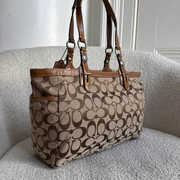 Coach Signature Brown Tote Bag