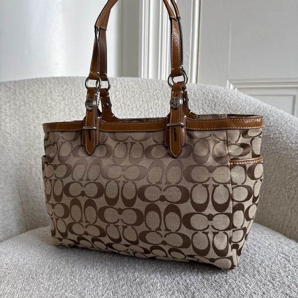 Coach Signature Brown Tote Bag