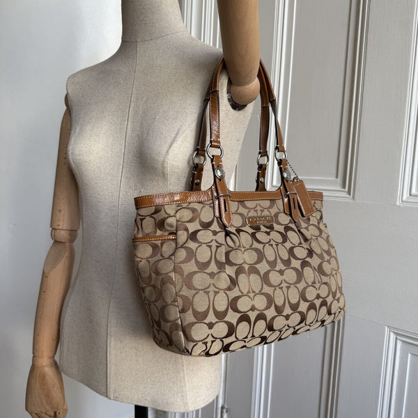 Coach Signature Brown Tote Bag