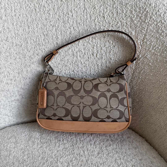 Coach Signature Demi Tan Shoulder Bag