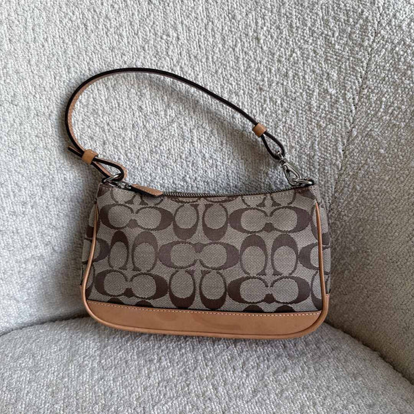 Coach Signature Demi Tan Shoulder Bag