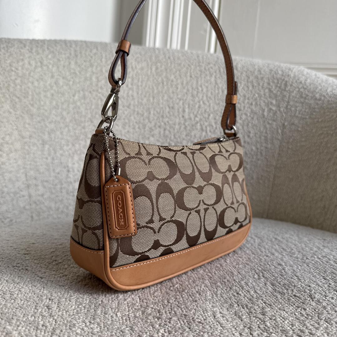 Coach Signature Demi Tan Shoulder Bag