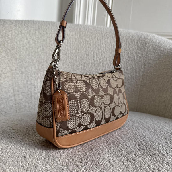 Coach Signature Demi Tan Shoulder Bag