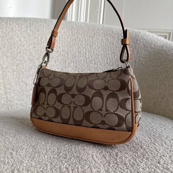 Coach Signature Demi Tan Shoulder Bag