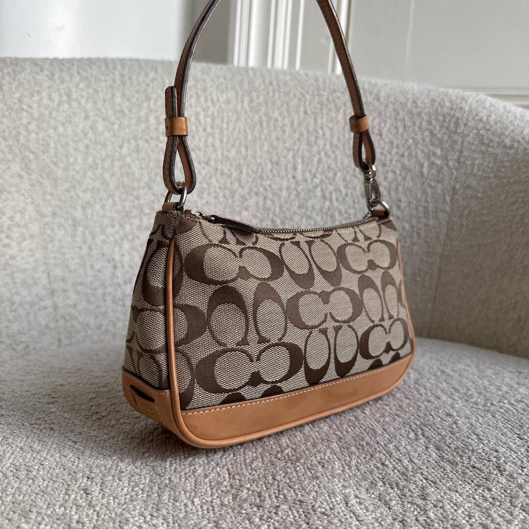 Coach Signature Demi Tan Shoulder Bag