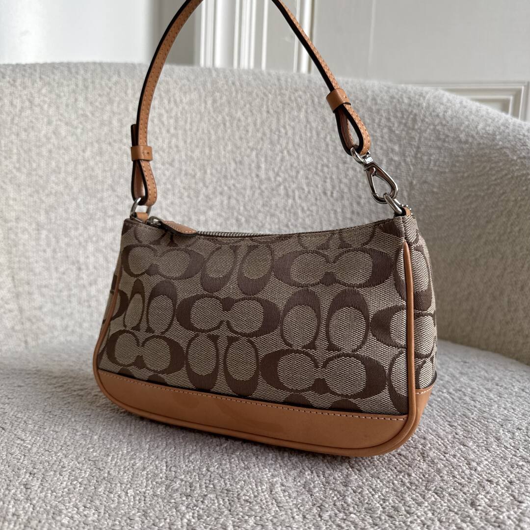 Coach Signature Demi Tan Shoulder Bag