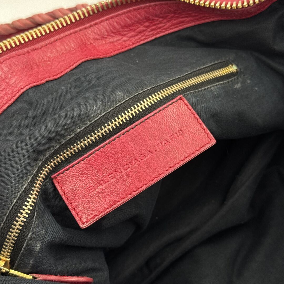 2012 Balenciaga The Giant Work Leather Red Shoulder Bag