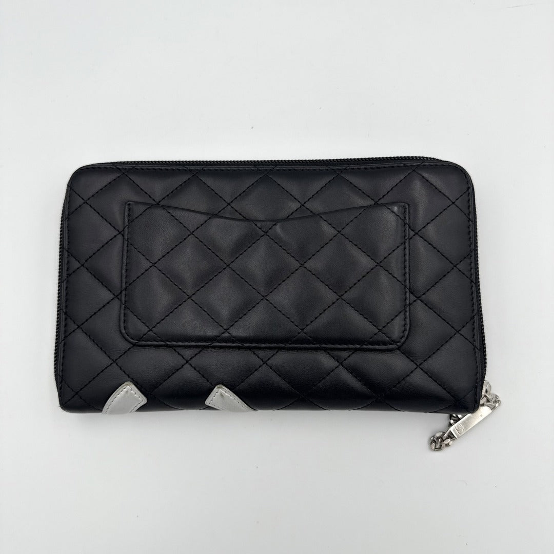 2011 Chanel CC Cambon Black Leather Wallet