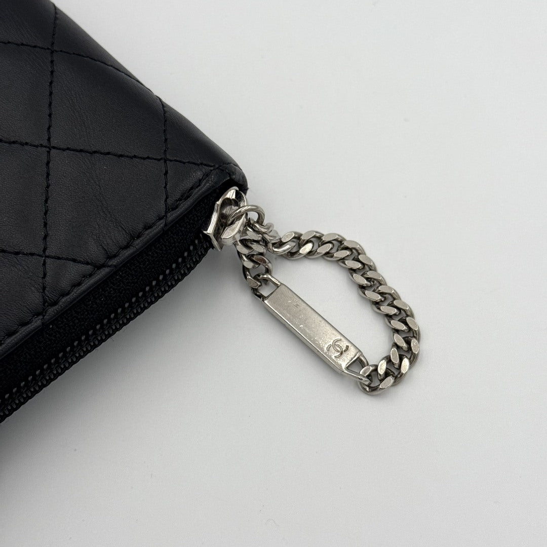 2011 Chanel CC Cambon Black Leather Wallet