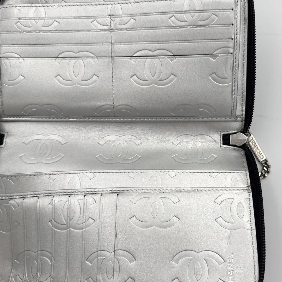 2011 Chanel CC Cambon Black Leather Wallet