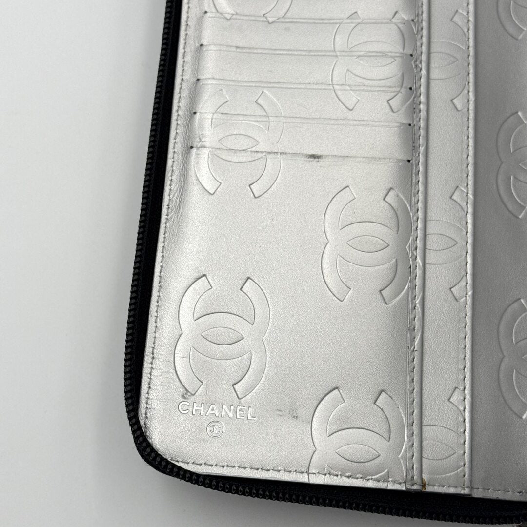 2011 Chanel CC Cambon Black Leather Wallet