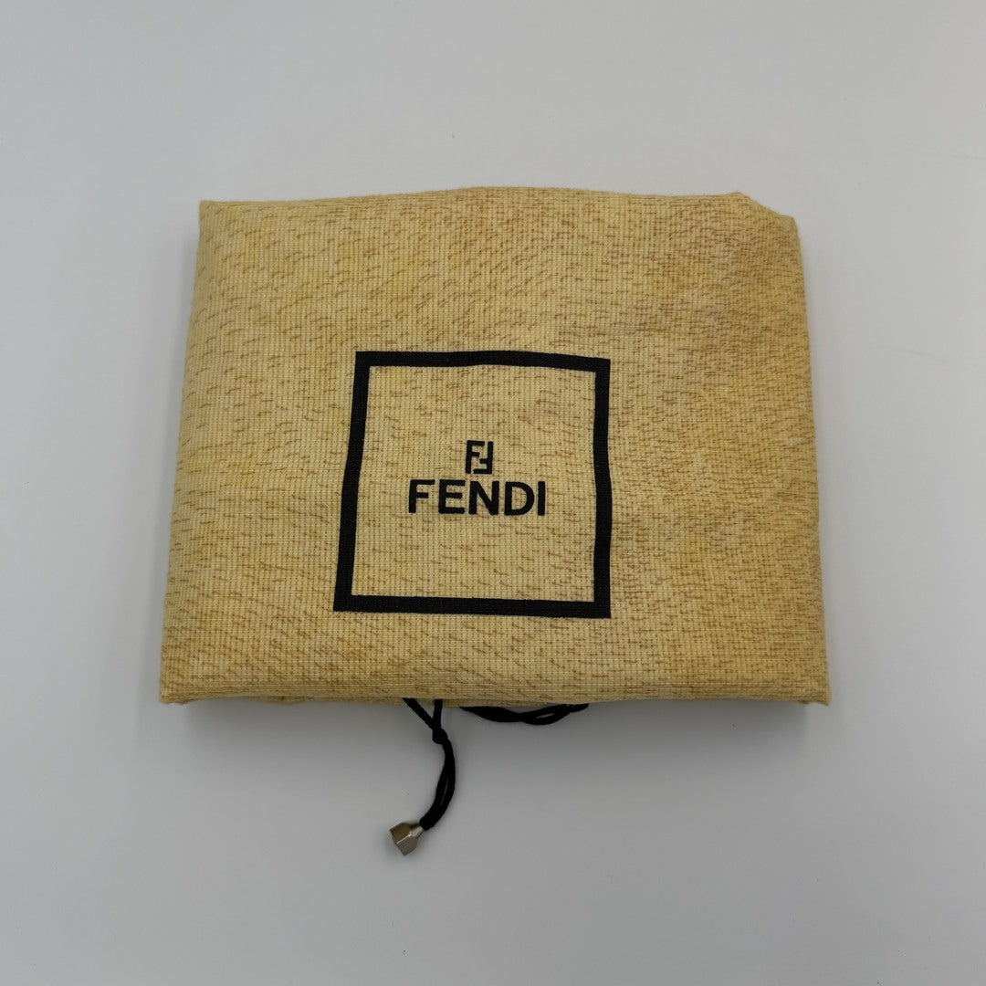 Fendi Zucchino Brown Shoulder Bag