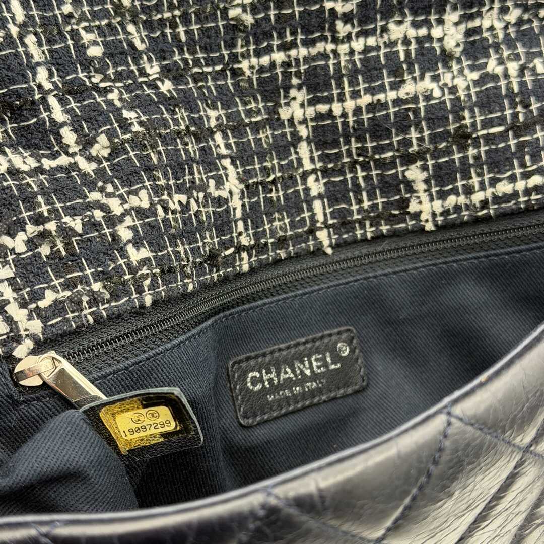 2014 Chanel CC Classic Lambskin Dark Blue Flap Shoulder Bag
