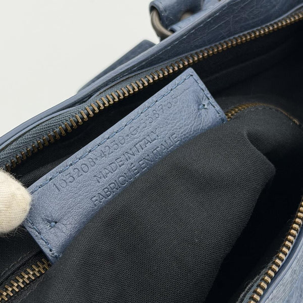 2014 Balenciaga First Blue Leather Bag