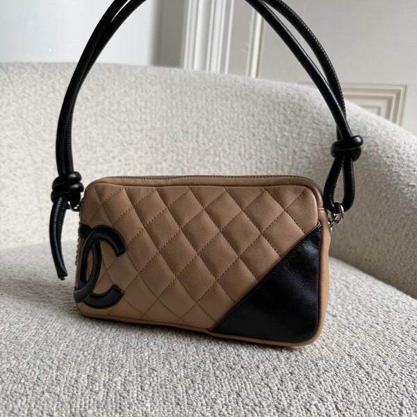 2004 Chanel Cambon Quilted Beige Mini Shoulder Bag