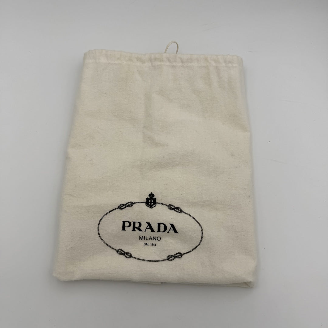 Prada Vitello Daino Hobo Leather Black Shoulder Bag