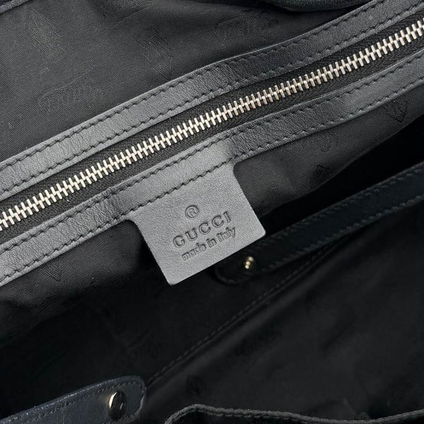Gucci Guccissima Twins Leather Black Tote Bag