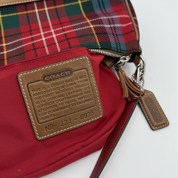 Coach Demi Plaid Shoulder Bag