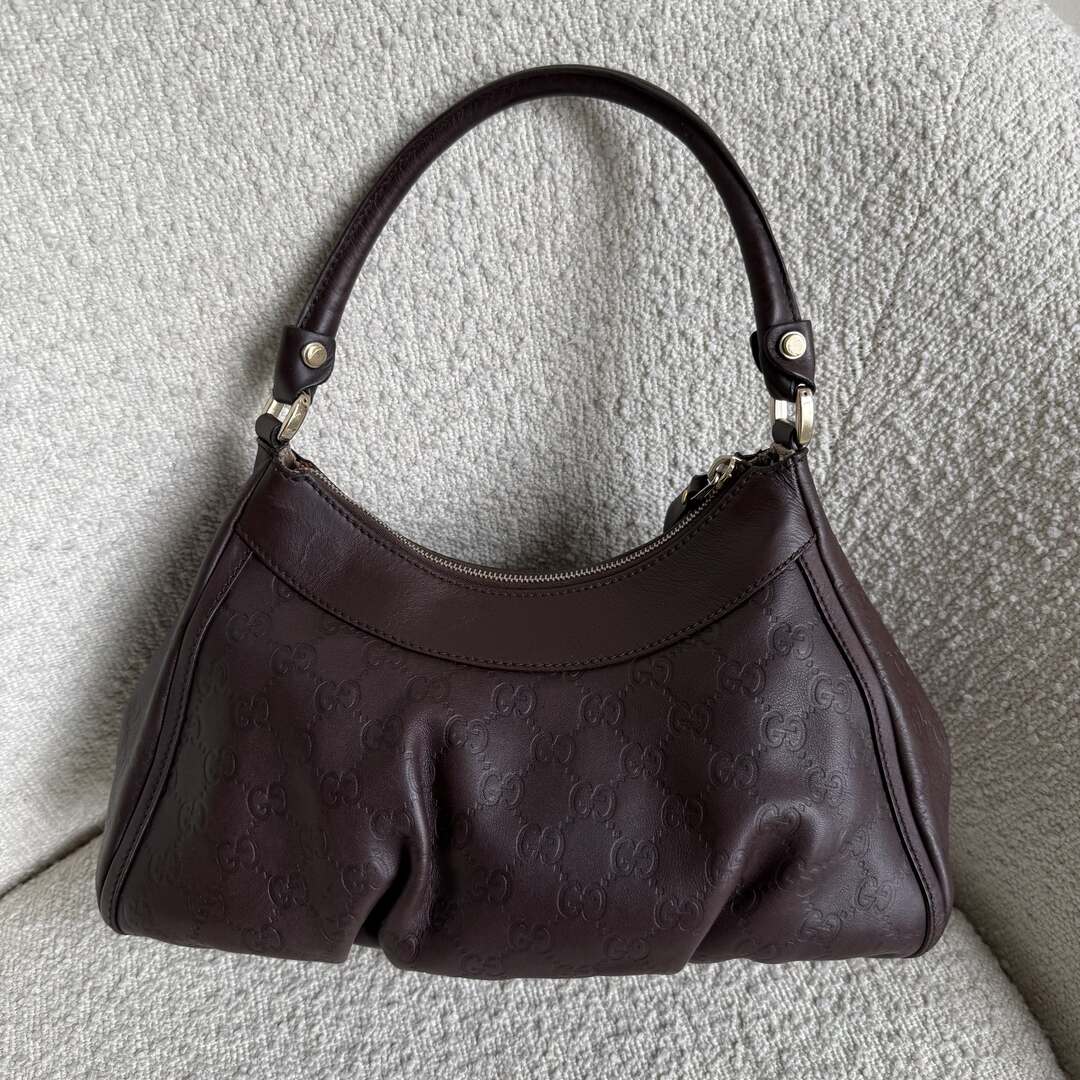 Gucci Guccissima Abbey Brown Shoulder Bag