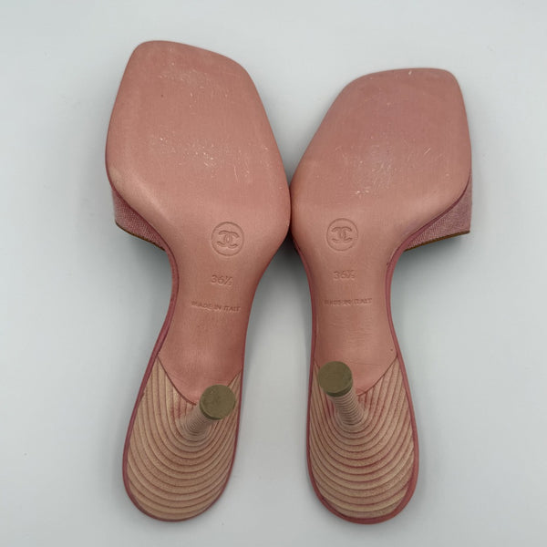 Chanel Travel Line Pink Kitten Heels