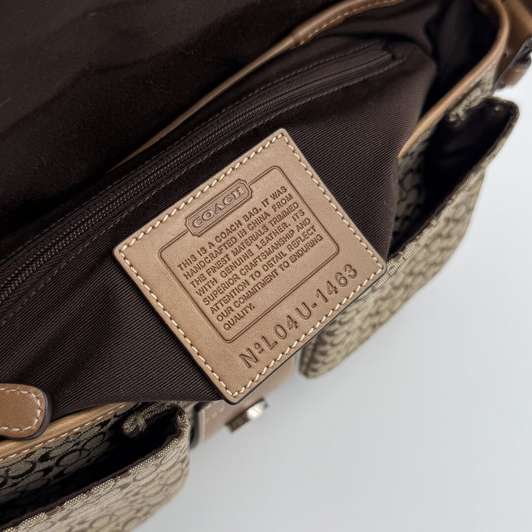 Coach Soho Mini Signature Brown Shoulder Bag