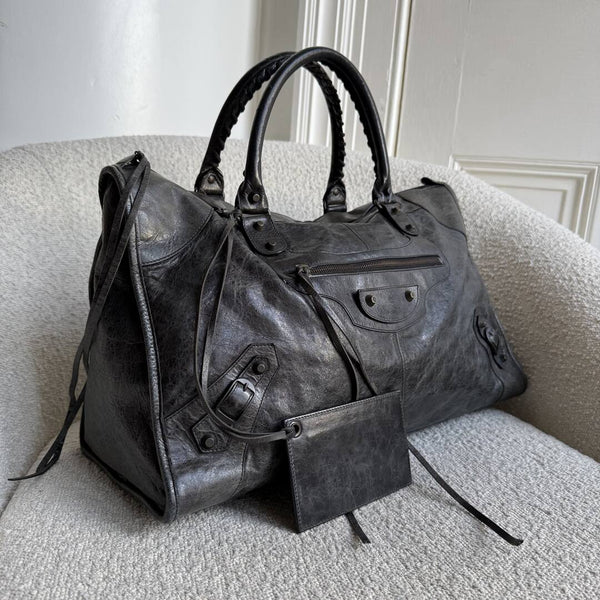 2008 Balenciaga The City Black Large Handbag