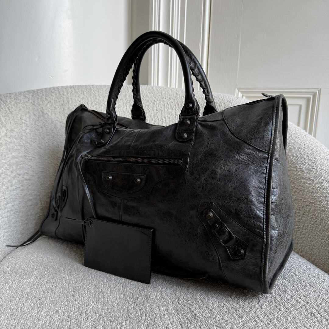 2008 Balenciaga The City Black Large Handbag