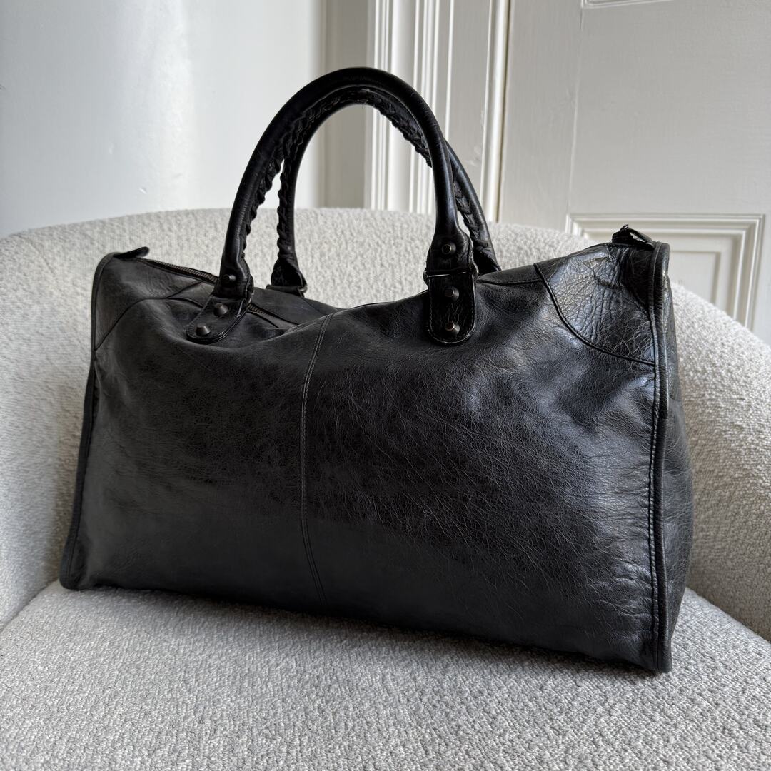 2008 Balenciaga The City Black Large Handbag
