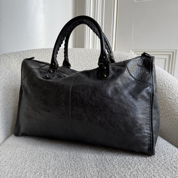 2008 Balenciaga The City Black Large Handbag
